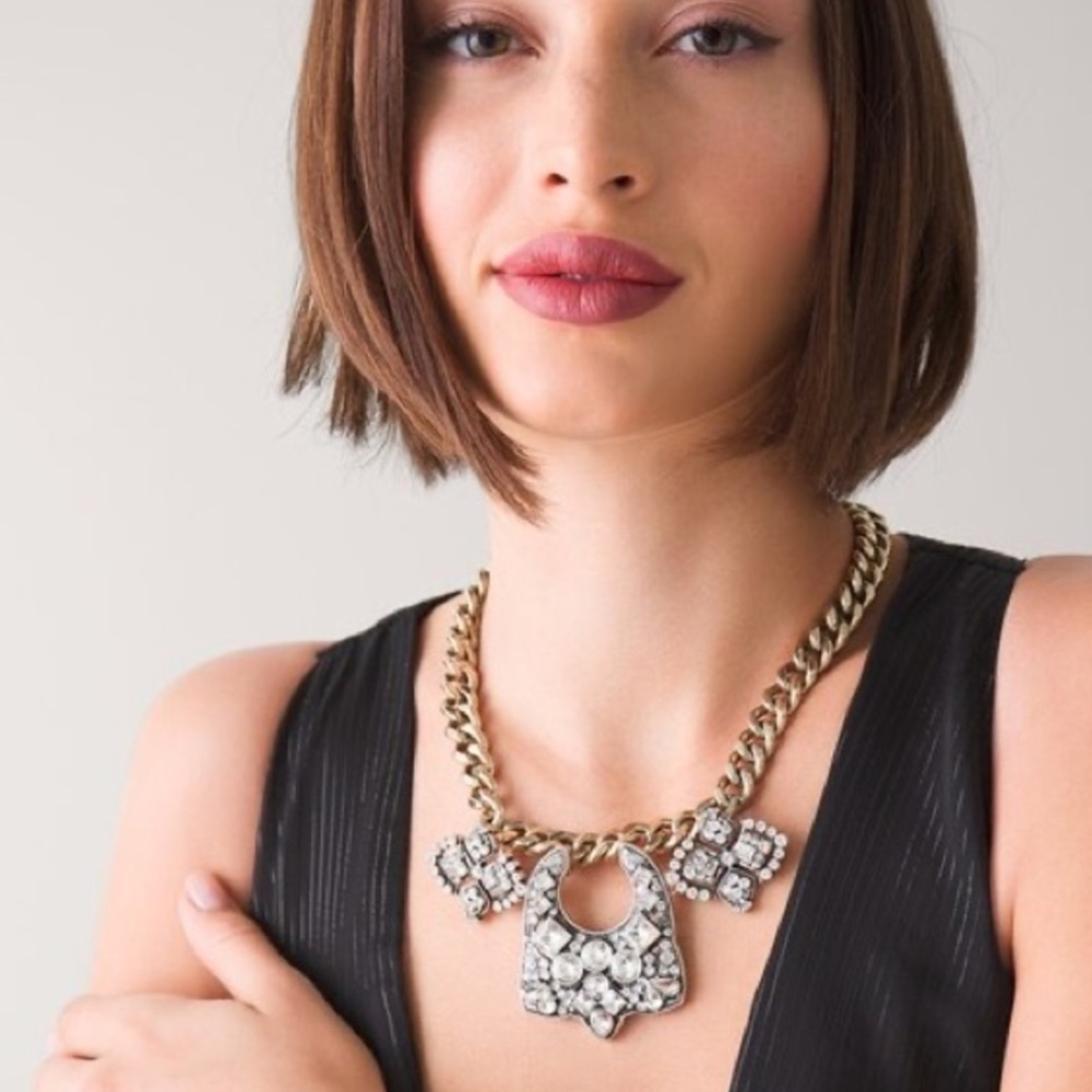 WHBM CRYSTAL STATEMENT NECKLACE